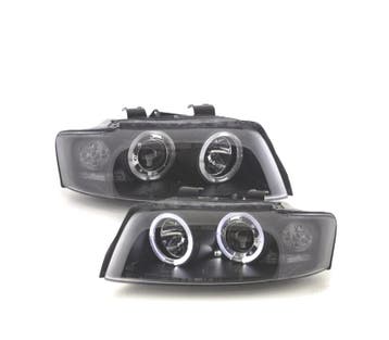 PHARES AUDI A4 B6 00-04 ANGEL EYES FOND NOIR, Autos : Pièces & Accessoires, Verzenden