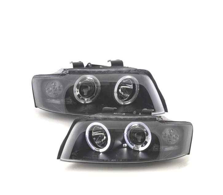 PHARES AUDI A4 B6 00-04 ANGEL EYES FOND NOIR, Autos : Pièces & Accessoires, Éclairage, Envoi