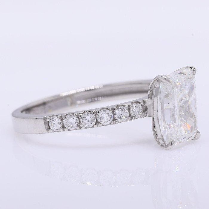 Zonder minimumprijs - Ring Platina - 2.25ct. tw. Diamant, Handtassen en Accessoires, Ringen