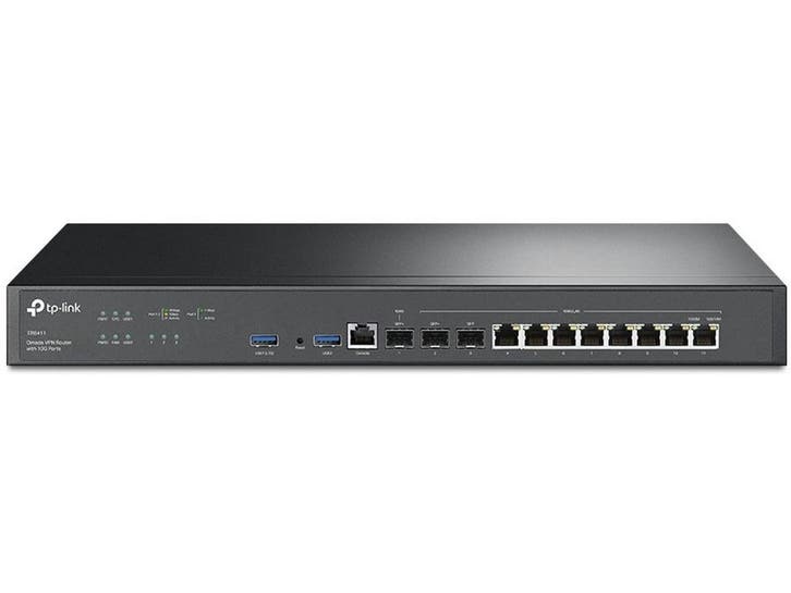 TP-Link ER8411 - Omada VPN Router - 10G Poorten, Computers en Software, Routers en Modems, Zo goed als nieuw, Verzenden