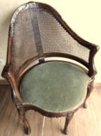 Fauteuil - Hêtre - fauteuil couillard cannée, Antiquités & Art