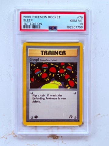 Pokémon Graded card #79 First edition - PSA 10 - Various, Hobby en Vrije tijd, Nieuw