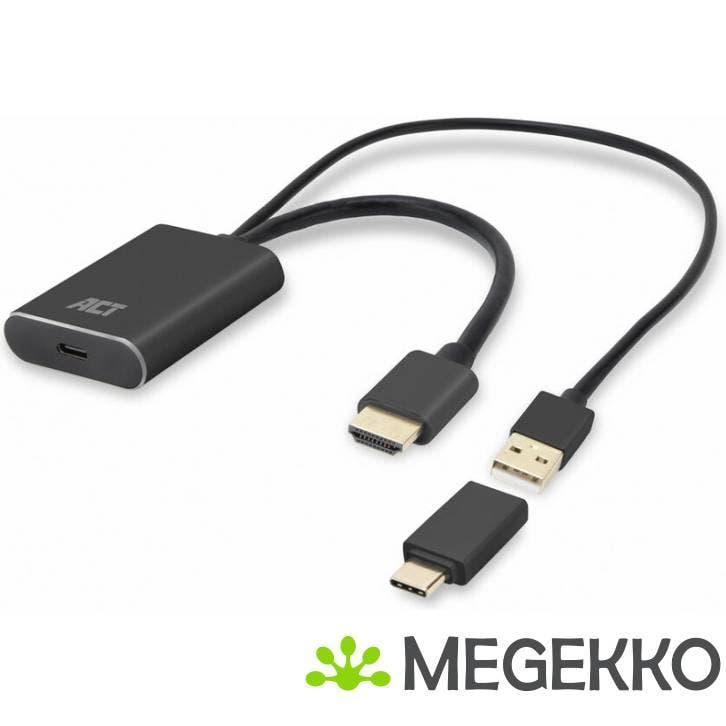 ACT HDMI naar USB Type-C female adapter. 4K@60Hz, Computers en Software, Overige Computers en Software, Nieuw, Verzenden