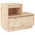 Nachtkastje Grenen | 41% korting | Retour deal, Verzenden, Zo goed als nieuw, 45 tot 65 cm, Minder dan 55 cm