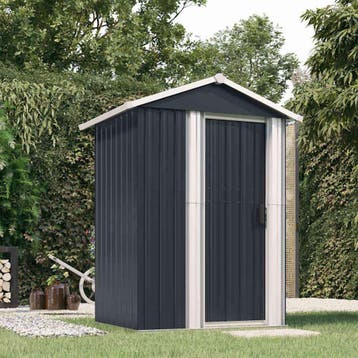 vidaXL Tuinschuur 126x97,5x177 cm gegalvaniseerd staal, Tuin en Terras, Verzenden, Nieuw