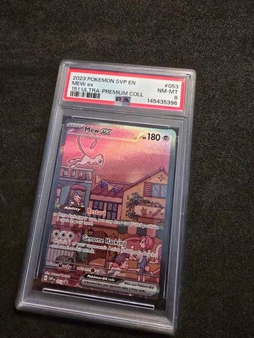 Pokémon - 1 Graded card - Mew 053 Full art, Foil - PSA 8 -, Nieuw