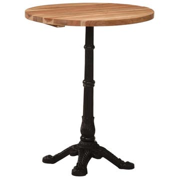 vidaXL Bistrotafel Ø 60x76 cm massief acaciahout, Verzenden