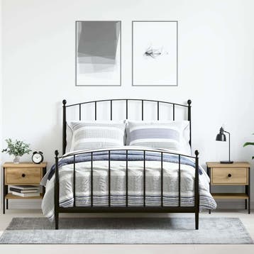 vidaXL Nachtkastje 2 pcs artisanaal eikenkleurig 40 x 42 x, Verzenden, Nieuw