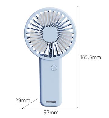 Oplaadbare Draagbare Ventilator - Handventilator op Batterij, Verzenden, Nieuw