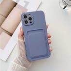 iPhone 7 Kaarthouder - Wallet Card Slot Cover Hoesje Grijs, Verzenden, Nieuw