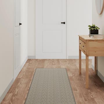 vidaXL Tapijtloper 50x200 cm sisal-look platina, Verzenden, Nieuw
