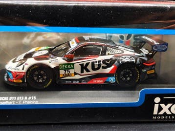 IXO 1:43 - Voiture miniature - Porsche 911 GT3 R #75 - Série, Hobby en Vrije tijd, Modelauto's | 1:5 tot 1:12, Nieuw