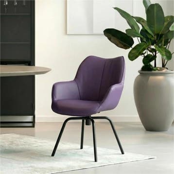 Set van 6 Leren draaibare eetkamerstoelen Magic - Toledo, Ophalen of Verzenden