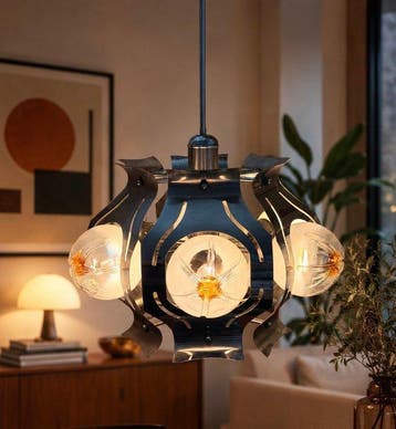 Plafondlamp - Glas, Metaal