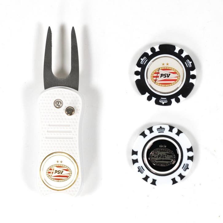PSV Pitchfork Met 2 Ball Markers (Spellen), Livres, Loisirs & Temps libre, Enlèvement ou Envoi