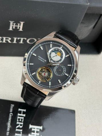 Heritor - Automatic Sebastian Semi-Skeleton - Date - Zonder, Nieuw
