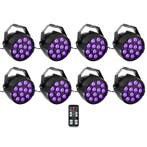 Ibiza Light 8x 36W RGB LED PAR Spots 3-in-1 Wash Effect DMX