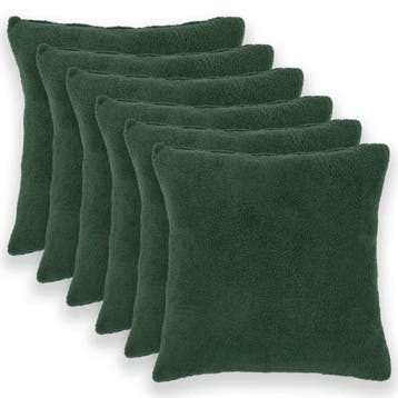 vidaXL Kussensloop 6 pcs HEERLEN Donkergroen 70 x 70 cm, Verzenden, Nieuw