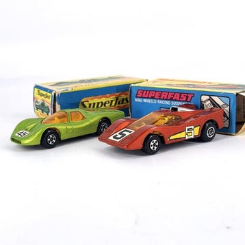 Matchbox 1:64 - Voiture miniature (2) - 2 Vintage Matchbox, Hobby en Vrije tijd, Nieuw