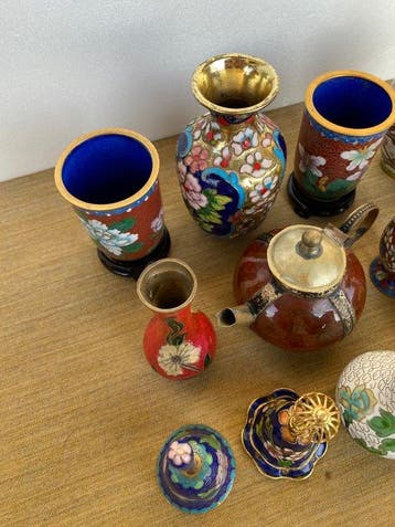 Collectie merkartikelen - Vasetti cloisonne