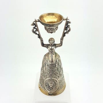 Beker - .835 zilver - Bruidsbeker, Antiek en Kunst