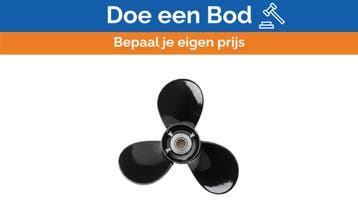 Bieden: Michigan Match 3-Blade Aluminum Boat Propeller 9 1/, Ophalen of Verzenden, Nieuw