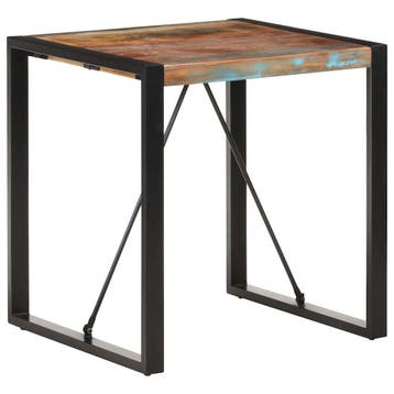 vidaXL Eettafel 70x70x75 cm massief gerecycled hout, Maison & Meubles, Tables | Tables à manger, Verzenden
