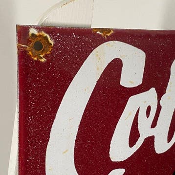 Coffee - Emaille bord - 40x30 cm - Gemaakt van een dikke