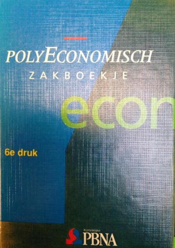 POLY-ECONOMISCH ZAKBOEKJE (6E DR) 9789062282142, Verzenden, Gelezen, VAN 'T KLOOSTER