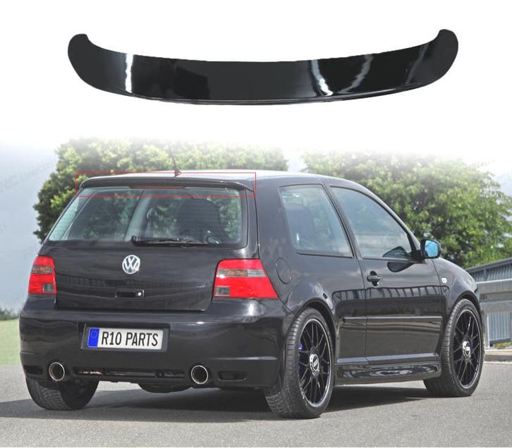 AILERON SPOILER VOLKSWAGEN VW GOLF 4 97-03 LOOK R32 NOIR BRI, Autos : Pièces & Accessoires, Carrosserie & Tôlerie, Envoi