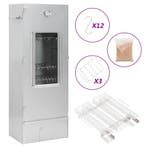 vidaXL BBQ-rookoven met koude rookgenerator gegalvaniseerd, Verzenden
