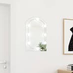 vidaXL Spiegel met LED-verlichting boog 60x40 cm glas, Huis en Inrichting, Verzenden, Nieuw