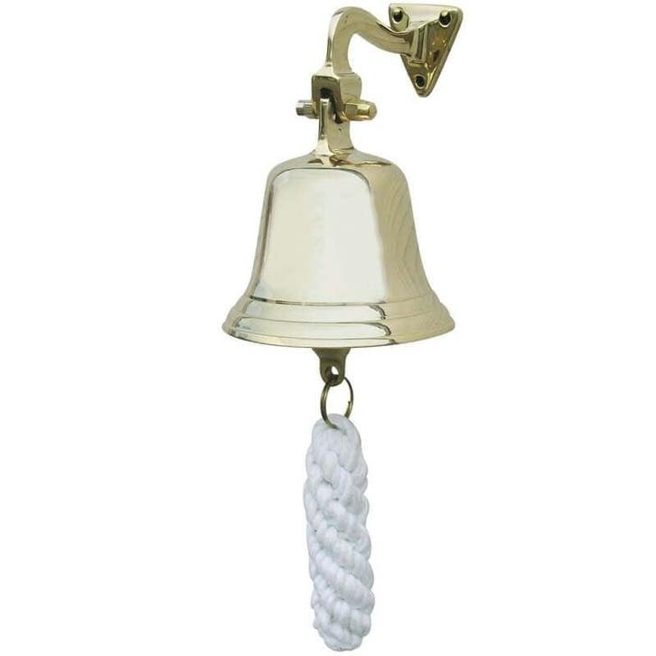 Scheepsbel met Koord Messing 7.5cm, Sports nautiques & Bateaux, Accessoires & Entretien, Enlèvement ou Envoi
