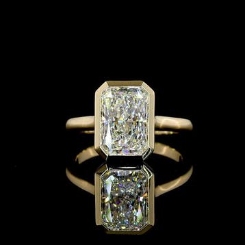 Zonder minimumprijs - Ring - 14 karaat Geel goud - 2.00ct.