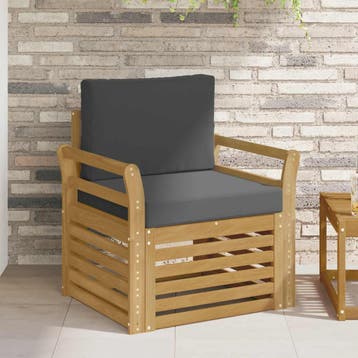 vidaXL Buiten bank set Polyester Wit, Verzenden, Nieuw