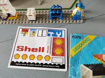 Lego Set - 6378 - Legoland - 6378 Service Station, Nieuw