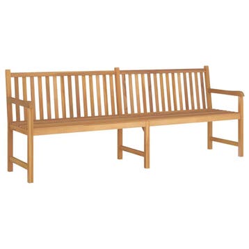 vidaXL Tuinbank 228 cm massief teakhout, Verzenden