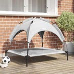 vidaXL Hondenbed Zilvergrijs 90 x 81 x 80,5 cm Staal, Verzenden, Nieuw