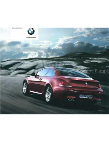 2005 BMW M6 BROCHURE DUITS