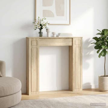 vidaXL Haardombouw Sonoma Eiken 100 x 20 x 100 cm Bewerkt, Verzenden, Nieuw