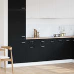 vidaXL Hangkast met lade Zwart Eiken 80 x 31 x 81,5 cm, Huis en Inrichting, Kasten | Overige, Verzenden, Nieuw