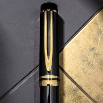 Waterman - Le Man 100 Black GT (Gold Trim) - Stylo à plume, Nieuw