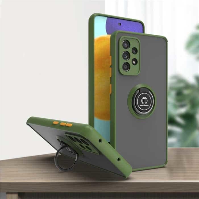 Samsung Galaxy Note 10 Hoesje met Ring Kickstand en Magneet, Télécoms, Téléphonie mobile | Housses, Coques & Façades | Samsung