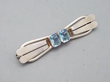 Zilver, Art Deco, Kollmar & Jourdan - Broche