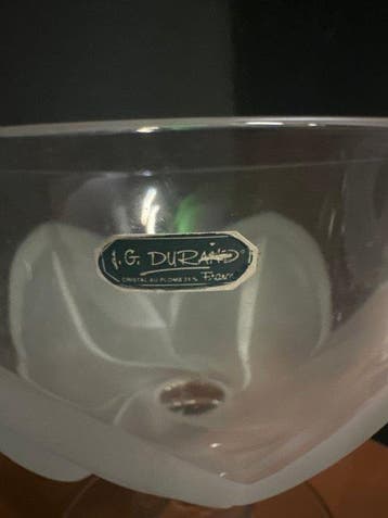 J. G. Durand - Dessertservies (4) - Kristal