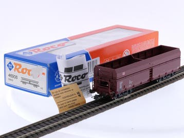 Schaal H0 Roco 46906 zelflosser Fal163 van de DB #6843, Gelijkstroom, Overige typen, Ophalen of Verzenden, Zo goed als nieuw