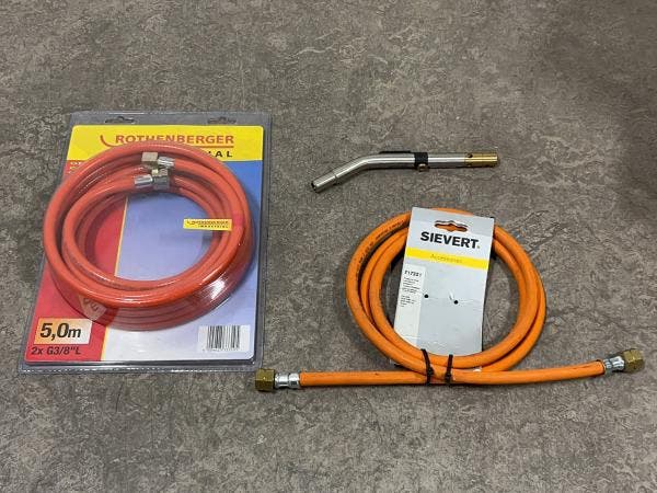 Veiling - Gasbrander toebehoren set 3-delig, Bricolage & Construction, Outillage | Pièces de machine & Accessoires