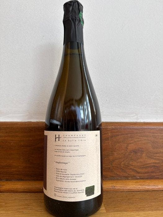 Romain Henin, Amphoresque - Champagne Brut Nature - 1, Verzamelen, Wijnen