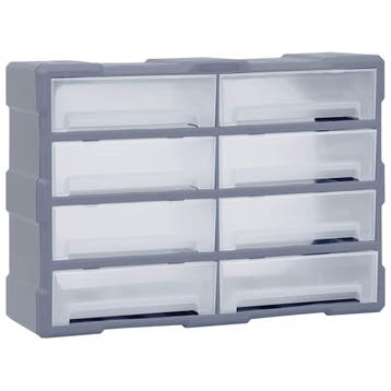vidaXL Organiser met 8 grote lades 52x16x37 cm, Verzenden