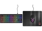 Qware -  Gaming Bundle San Antonio Azerty Zwart, Verzenden, Nieuw, Bedraad, Qware